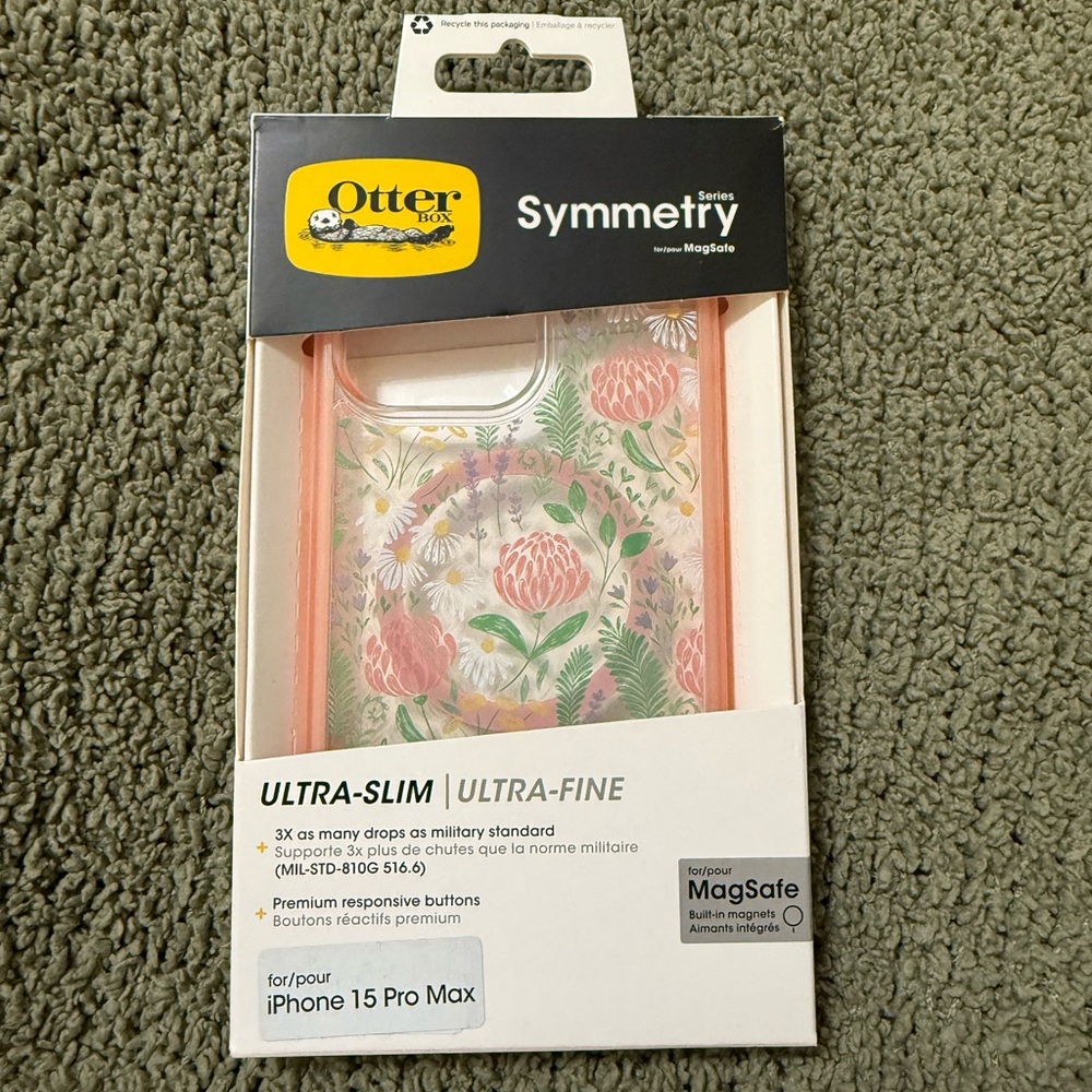 OtterBox Symmetry Series Floral Case for iPhone 15 Pro Max